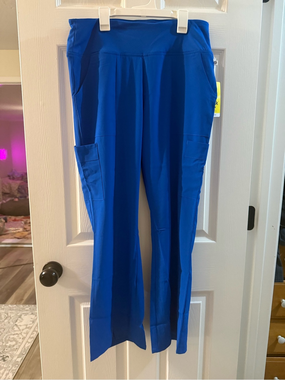 WonderWink Royal Blue Wide-Leg Scrub Pants